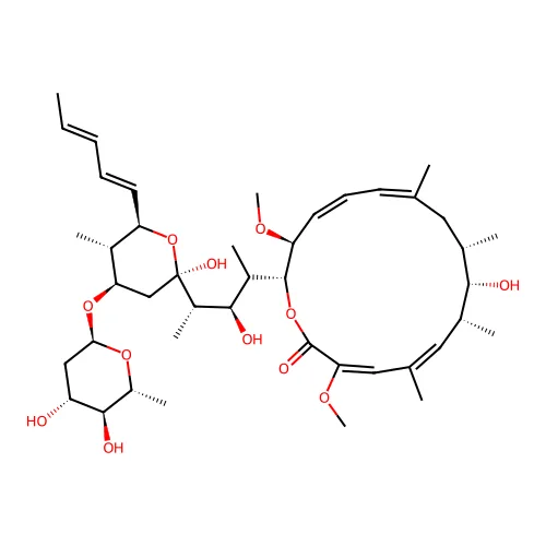 (3E,5Z,7R,8S,9S,11Z,13Z,15S,16R)-16-[(3R,4S)-4-[(2R,4R,5S,6R)-4-[(2S,4R,5S,6R)-4,5-二羟基-6-甲基噁烷-2-基]氧代-2-羟基-5-甲基-6-[(1E,3E)-五-1,3-二烯基]噁烷-2-基]-3-羟基戊烷-2-基]-8-羟基-3,15-二甲氧基-5,7,9,11-四甲基-1-氧杂环十六-3,5,11,13-四烯-2-酮 structure