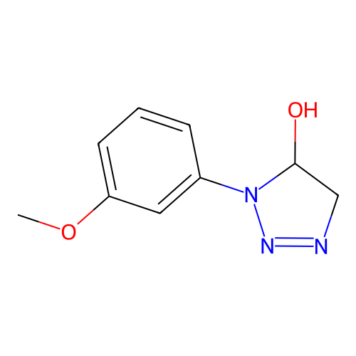 3-(3-Methoxyphenyl)-4,5-dihydrotriazol-4-ol structure