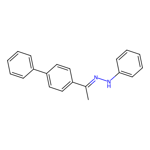 1-(4-Biphenylyl)ethanone phenylhydrazone structure
