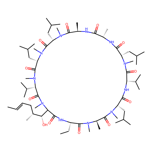 8-(N-methylalanine)cyclosporin A structure