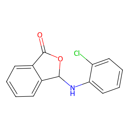 3-[(2-chlorophenyl)amino]-2-benzofuran-1(3H)-one structure