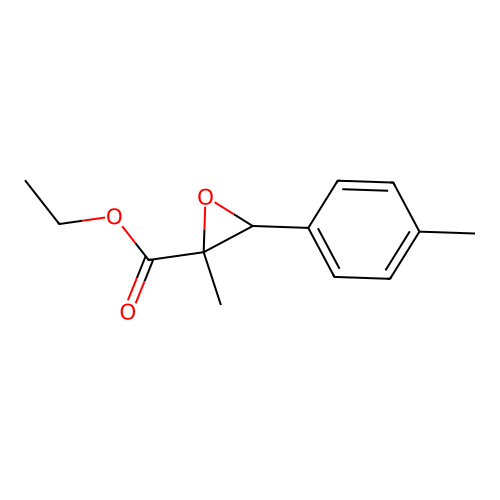 Ethyl methyl p-tolylglycidate structure