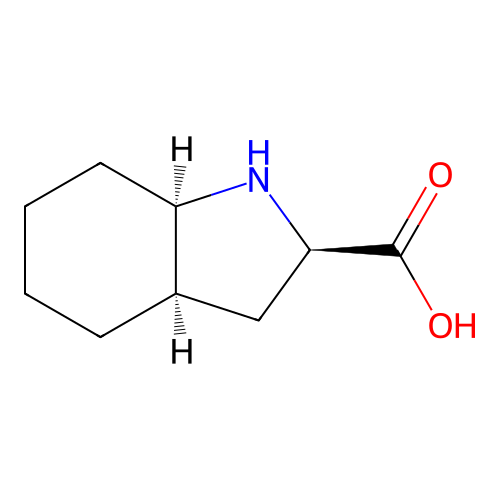 (2R,3aR,7aR)-Octahydro-1H-indole-2-carboxylic acid structure
