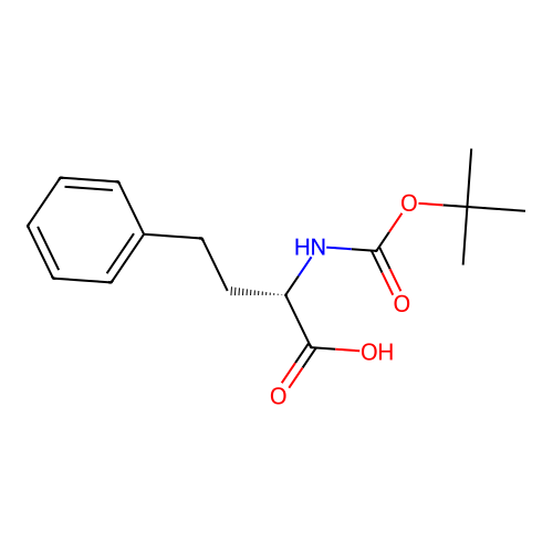 (2S)-2-(((tert-butoxy)carbonyl)amino)-4-phenylbutanoic acid structure