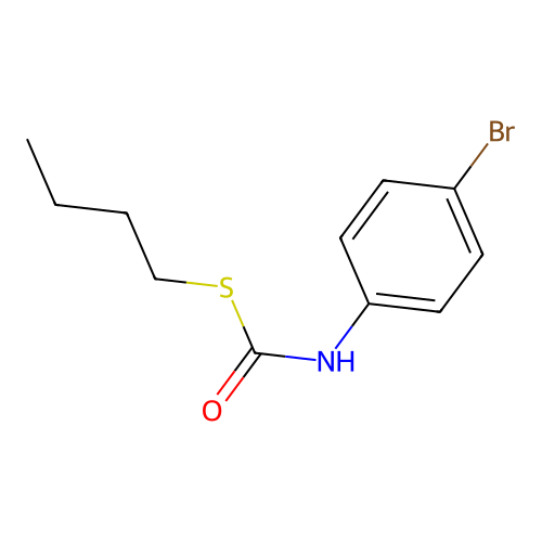 S-butyl 4-bromophenylthiocarbamate structure