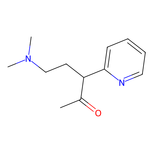 5-(Dimethylamino)-3-pyridin-2-ylpentan-2-one structure