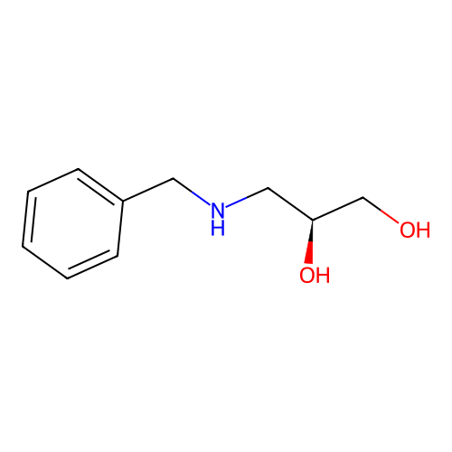 (2S)-3-(benzylamino)propane-1,2-diol structure