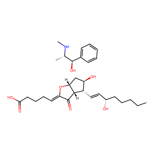 7-oxo-prostaglandin I2-ephedrine structure