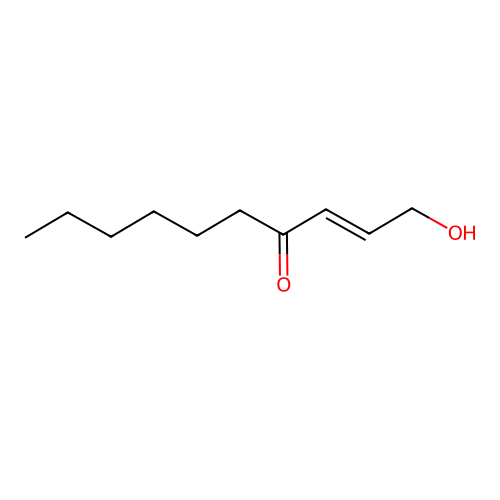 1-Hydroxy-2-decen-4-one structure