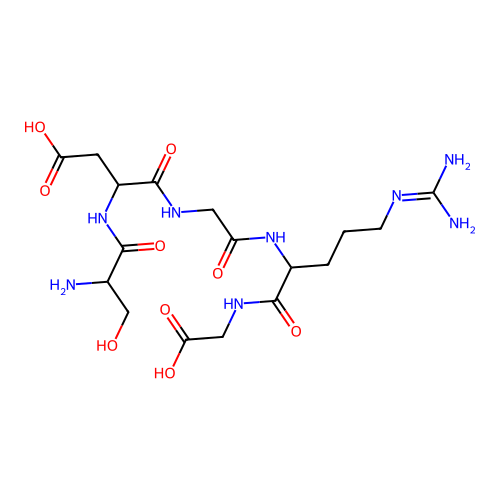 Ser-Asp-Gly-Arg-Gly structure