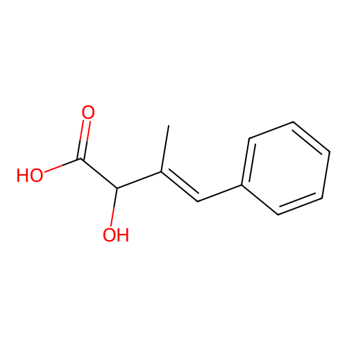 2-Hydroxy-3-methyl-4-phenylbut-3-enoic acid structure