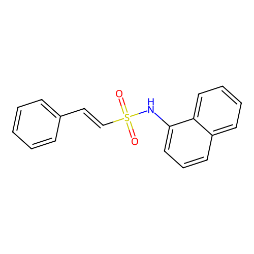 N-(naphthalen-1-yl)-2-phenylethene-1-sulfonamide structure