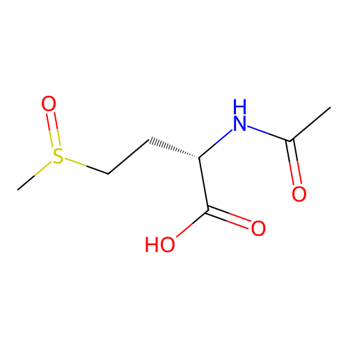 Acetyl-L-methionine sulfoxide structure