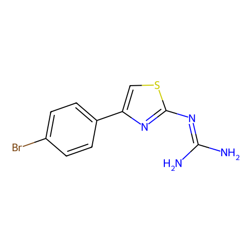 1-(4-(4-Bromophenyl)thiazol-2-yl)guanidine structure