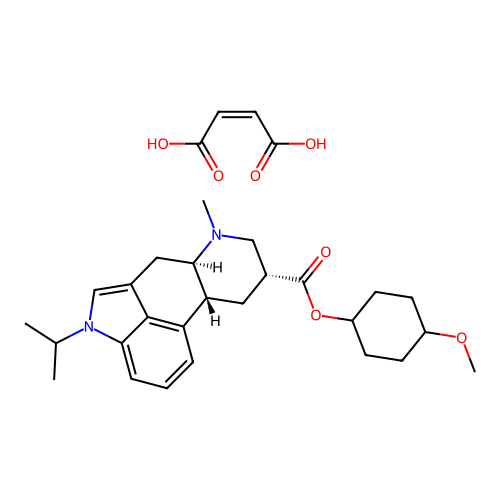 Sergolexole maleate structure