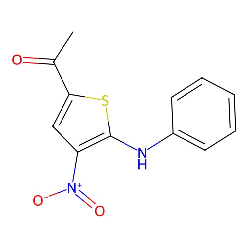 1-(5-Anilino-4-nitrothiophen-2-yl)ethanone structure