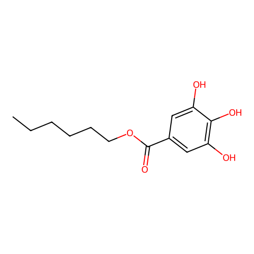 Hexyl gallate structure