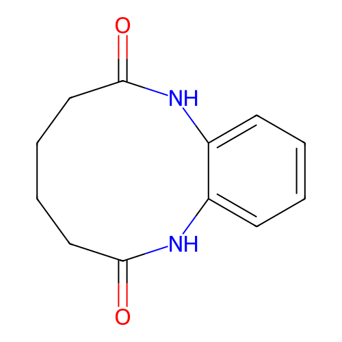 1,3,4,5,6,8-Hexahydro-1,8-benzodiazecine-2,7-dione structure