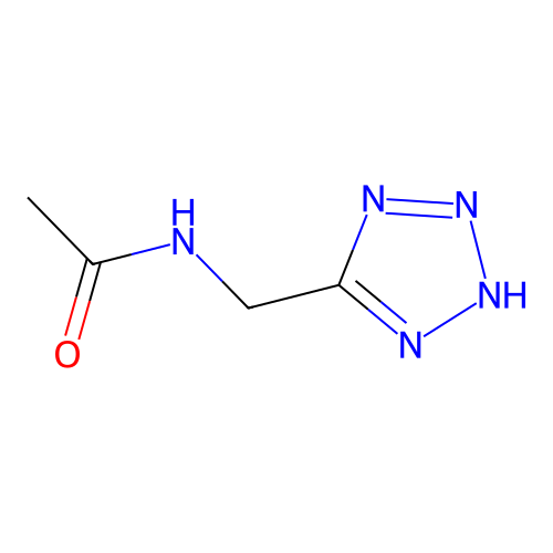 N-(2H-tetrazol-5-ylmethyl)acetamide structure