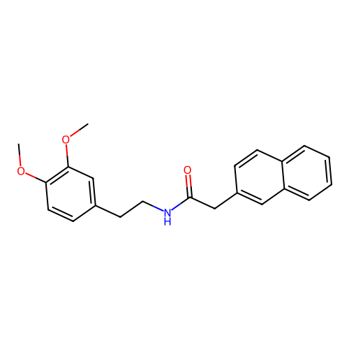 N-[2-(3,4-Dimethoxy-phenyl)-ethyl]-2-naphthalen-2-yl-acetamide structure