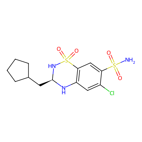 cyclopenthiazide structure