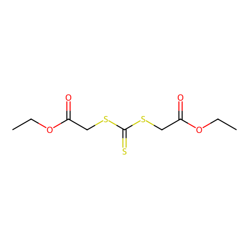 Ethyl ({[(2-ethoxy-2-oxoethyl)sulfanyl]carbothioyl}sulfanyl)acetate structure