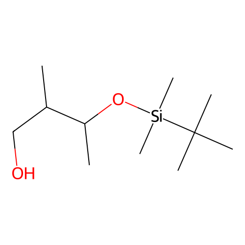 2-Methyl-1-butanol, 3-t-butyldimethylsilyloxy- structure