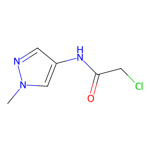 2-chloro-N-(1-methyl-1H-pyrazol-4-yl)acetamide structure