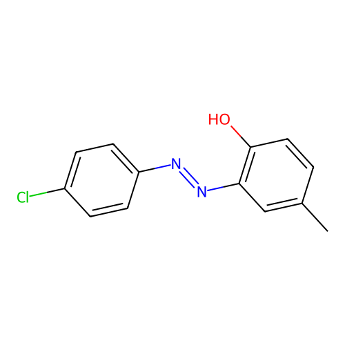 2-Hydroxy-5-methyl-4'-chloroazobenzene structure