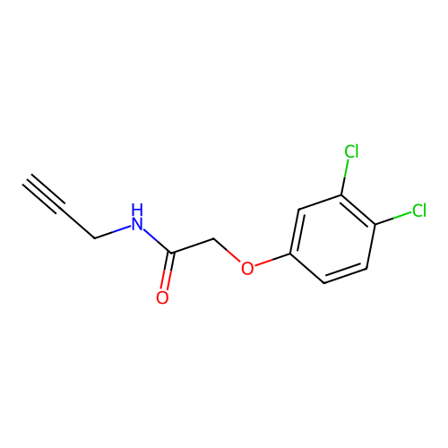 2-(3,4-dichlorophenoxy)-N-(prop-2-yn-1-yl)acetamide structure