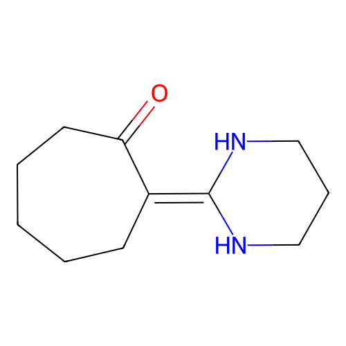 2-(1,3-Diazinan-2-ylidene)cycloheptan-1-one structure