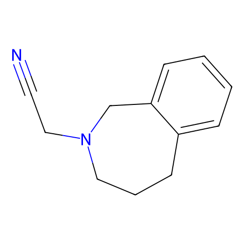 2-(1,3,4,5-Tetrahydro-2-benzazepin-2-yl)acetonitrile structure