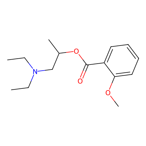 1-(Diethylamino)propan-2-yl 2-methoxybenzoate structure