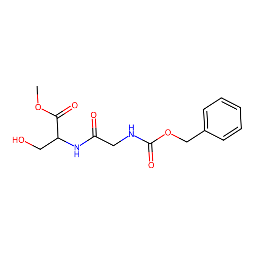 Methyl n-[(benzyloxy)carbonyl]glycylserinate structure