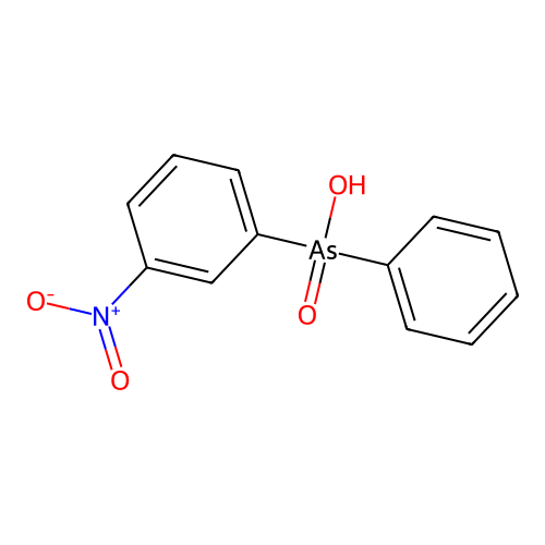 (3-nitrophenyl)phenylarsinic acid structure