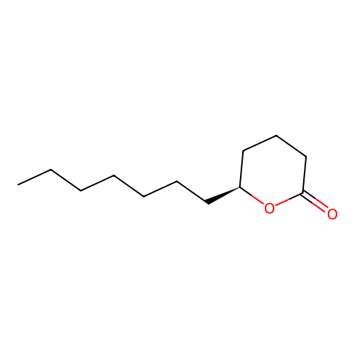 (-)-delta-Dodecalactone structure