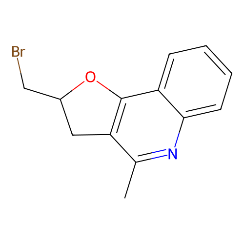 2-(Bromomethyl)-4-methyl-2,3-dihydrofuro[3,2-c]quinoline structure