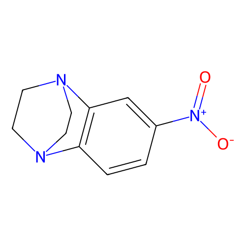4'-Nitrobenzo[1',2'-b]-1,4-diazabicyclo[2.2.2]octene structure