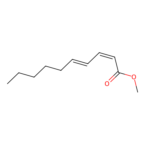 2,4-Decadienoic acid, methyl ester, (Z,E)- structure