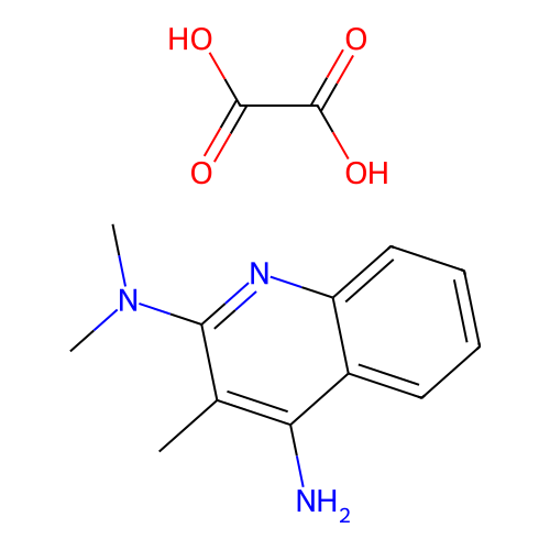 N2,N2,3-三甲基喹啉-2,4-二胺草酸盐 structure