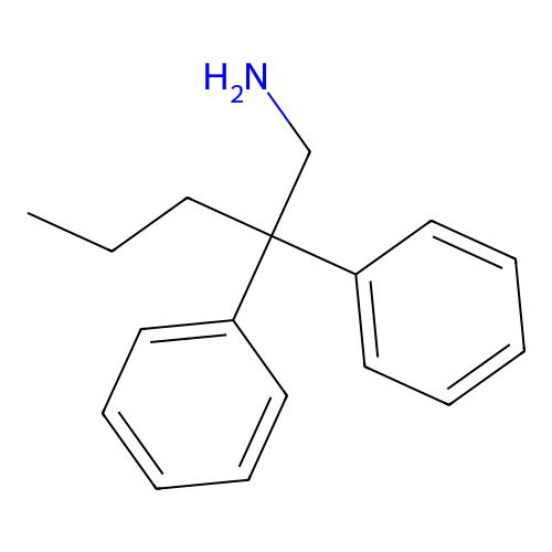 2,2-二苯基戊-1-胺 structure