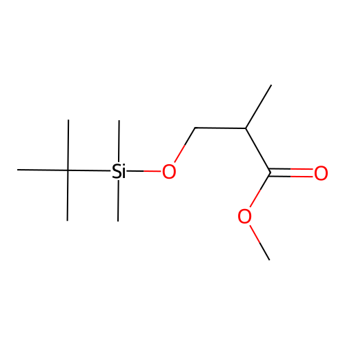 (2R)-Methyl 3-[(tert-butyldimethylsilyl)oxy]-2-methylpropionate structure
