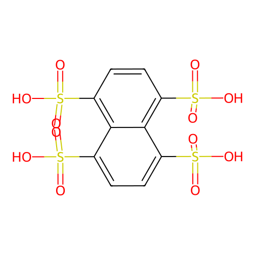 Naphthalene-1,4,5,8-tetrasulfonic acid structure