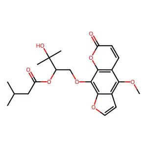 Byakangelicin 2'-O-isovalerate structure