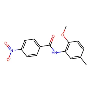 N-(2-methoxy-5-methylphenyl)-4-nitrobenzamide structure