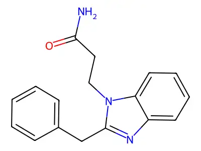 3-(2-Benzylbenzimidazol-1-yl)propanamide structure