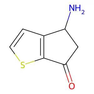 4-amino-4H-cyclopenta[b]thiophen-6(5H)-one structure