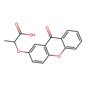 2-((9-氧代-9H-吨-2-基)氧基)丙酸 structure