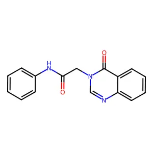 3(4H)-Quinazolineacetamide, 4-oxo-N-phenyl- structure