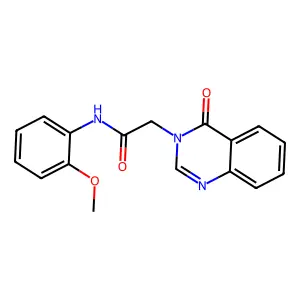 N-(2-methoxyphenyl)-2-(4-oxo-3,4-dihydroquinazolin-3-yl)acetamide structure